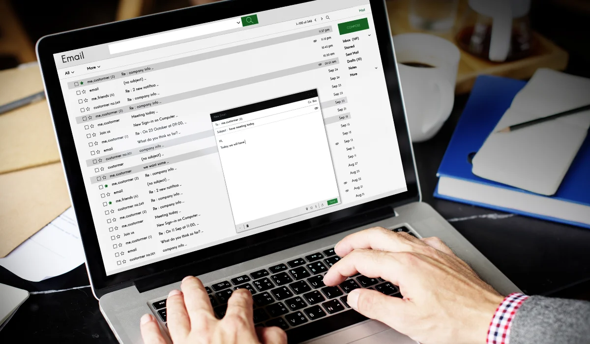 accountant using an email